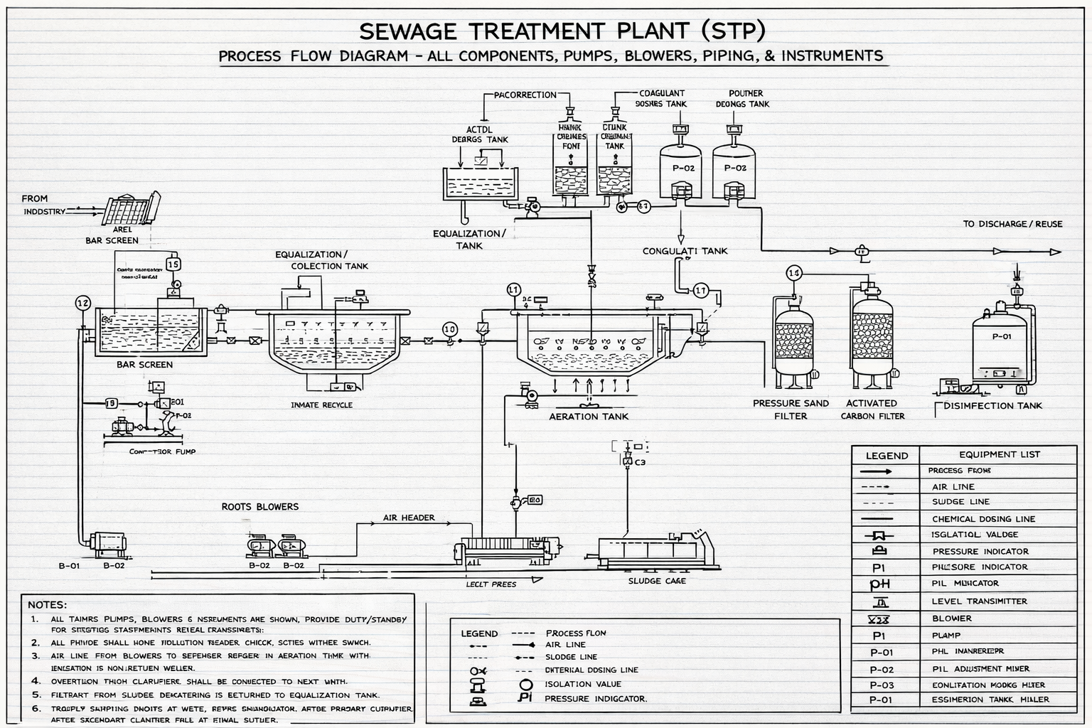 Sewage Treatment Plant (STP) snapshot